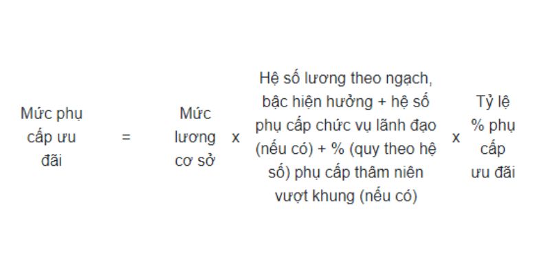 Công thức tính phụ cấp ưu đãi cho giáo viên mầm non