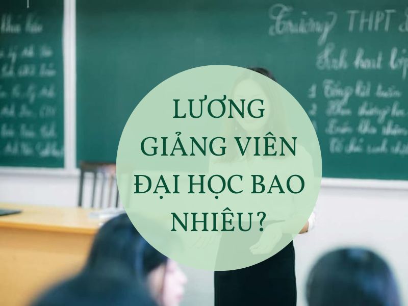 Lương Giảng Viên Đại Học Bao Nhiêu?